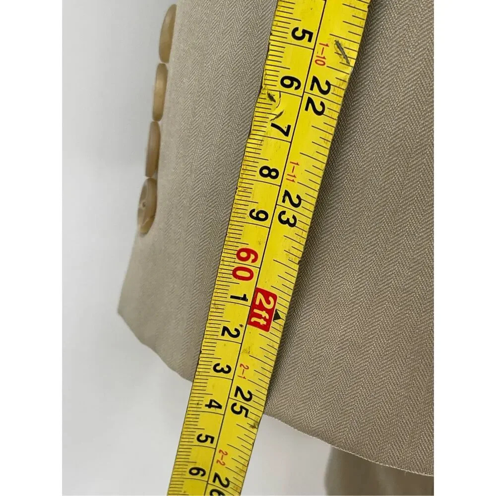 Chaps Ralph‎ Lauren Blazer Sport Coat Men Size 44R Tan Beige Suit Jacket